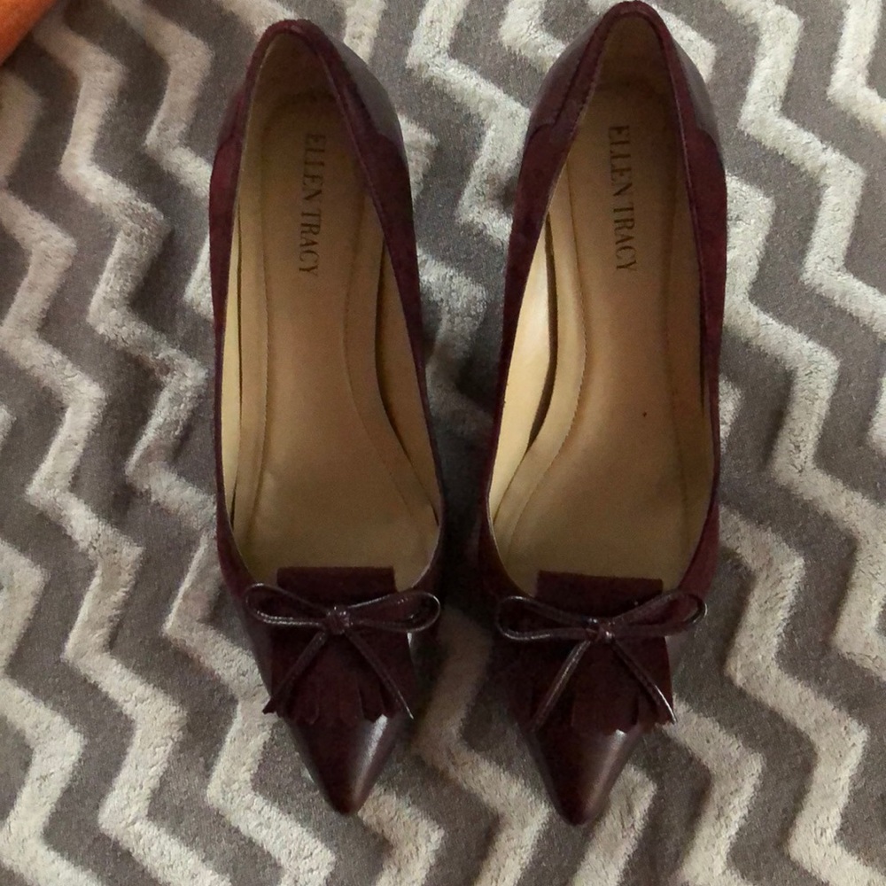 Burgundy heels